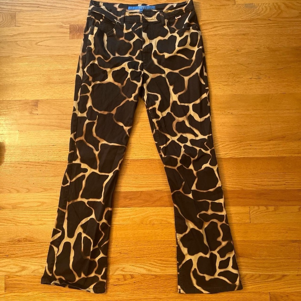 cracked lava/ natural earth pattered cool pants